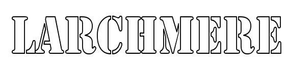 Larchmere hollow thin Font
