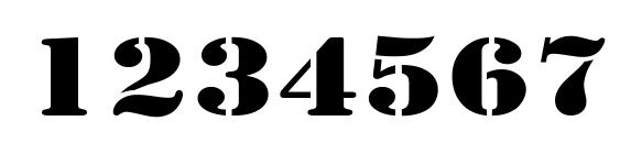 Larchmere wide Font, Number Fonts