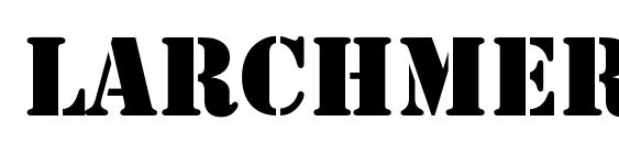 шрифт Larchmere, бесплатный шрифт Larchmere, предварительный просмотр шрифта Larchmere
