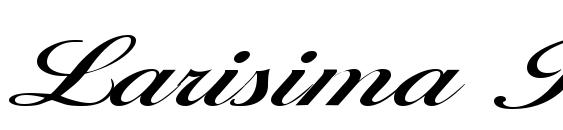 шрифт Larisima Regular, бесплатный шрифт Larisima Regular, предварительный просмотр шрифта Larisima Regular