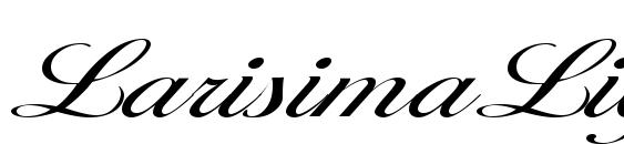 шрифт LarisimaLight Regular, бесплатный шрифт LarisimaLight Regular, предварительный просмотр шрифта LarisimaLight Regular