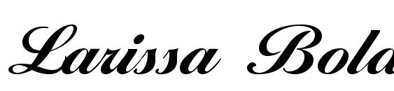 шрифт Larissa Bold, бесплатный шрифт Larissa Bold, предварительный просмотр шрифта Larissa Bold