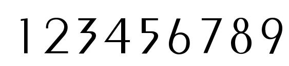Larwell Light Font, Number Fonts