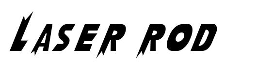 шрифт Laser rod, бесплатный шрифт Laser rod, предварительный просмотр шрифта Laser rod