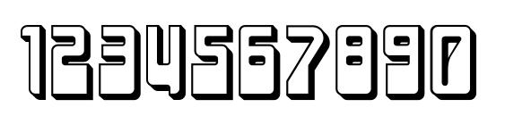 LaserDisco Extruded Font, Number Fonts