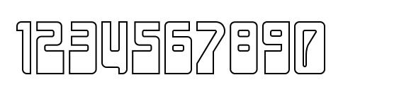 LaserDisco Outline Font, Number Fonts