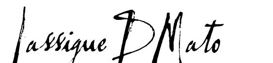шрифт LassigueDMato, бесплатный шрифт LassigueDMato, предварительный просмотр шрифта LassigueDMato