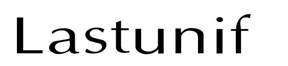 Lastunif font, free Lastunif font, preview Lastunif font