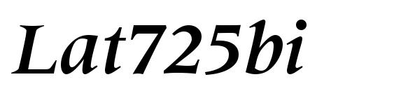 Lat725bi Font