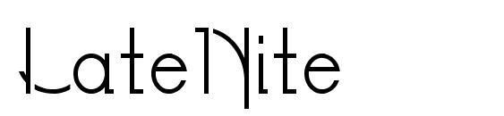 LateNite font, free LateNite font, preview LateNite font