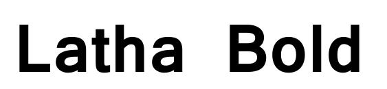 Latha Bold font, free Latha Bold font, preview Latha Bold font