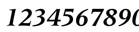 Latin 725 Bold Italic BT Font, Number Fonts