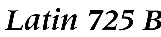 Latin 725 Bold Italic BT Font
