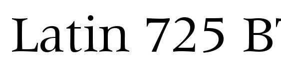 Latin 725 BT Font