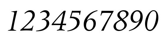 Latin 725 Italic BT Font, Number Fonts