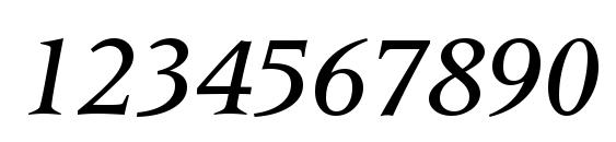Latin 725 Medium Italic BT Font, Number Fonts