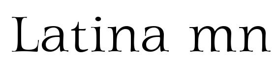 Latina mn font, free Latina mn font, preview Latina mn font