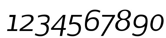 Latinaires Italic Font, Number Fonts