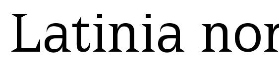 Шрифт Latinia normal