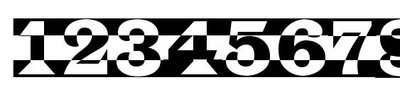 Latino 7 Font, Number Fonts