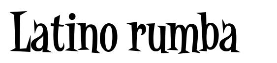 Latino rumba font, free Latino rumba font, preview Latino rumba font