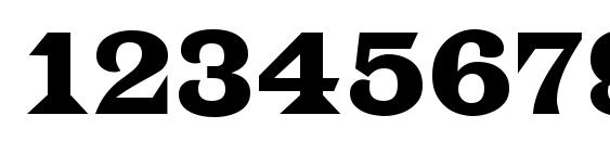 Latinonr regular Font, Number Fonts