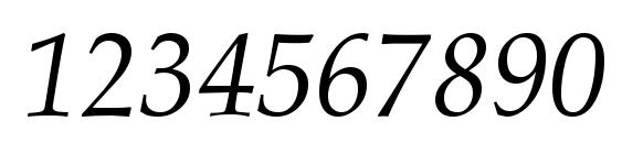 LatinoPal4 ItalicSH Font, Number Fonts