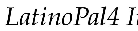 LatinoPal4 ItalicSH Font