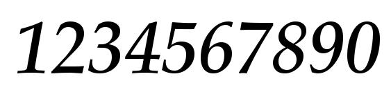 LatinoPal5 DemiItalicSH Font, Number Fonts