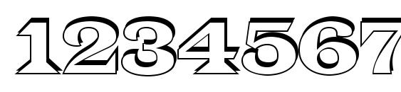 Latinosh regular Font, Number Fonts