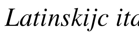 Latinskijc italic Font