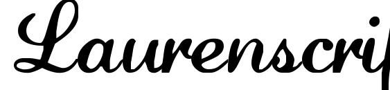 Laurenscript regular Font