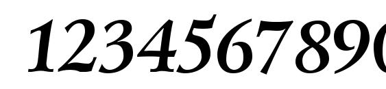 Lazurski BoldItalic Cyrillic Font, Number Fonts