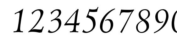 Lazurski Italic Cyrillic Font, Number Fonts