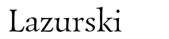 Lazurski Font