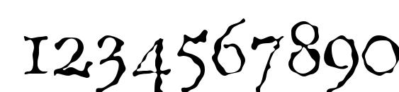 LazurskiAntiqueTextC Regular Font, Number Fonts