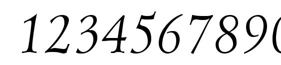 LazurskiCTT Italic Font, Number Fonts