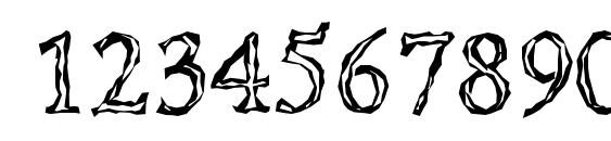 LazurskiEngravedC Font, Number Fonts