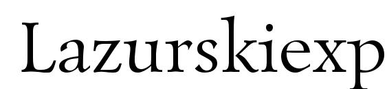 Lazurskiexpodc font, free Lazurskiexpodc font, preview Lazurskiexpodc font