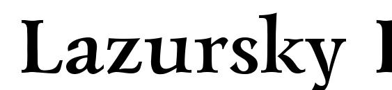 Lazursky Bold.001.001 font, free Lazursky Bold.001.001 font, preview Lazursky Bold.001.001 font