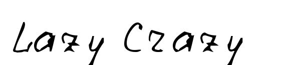 Lazy Crazy font, free Lazy Crazy font, preview Lazy Crazy font