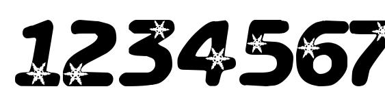 Lcr itz snowflakes Font, Number Fonts