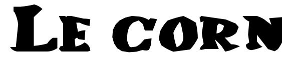 шрифт Le corniaud, бесплатный шрифт Le corniaud, предварительный просмотр шрифта Le corniaud