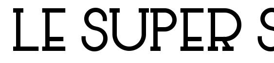 Le Super Serif SemiBold Font