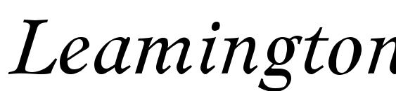Шрифт Leamington Italic