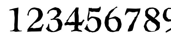 LeamingtonAntique Regular Font, Number Fonts