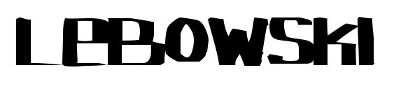 шрифт Lebowski, бесплатный шрифт Lebowski, предварительный просмотр шрифта Lebowski