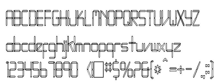 glyphs LED Font HC font, сharacters LED Font HC font, symbols LED Font HC font, character map LED Font HC font, preview LED Font HC font, abc LED Font HC font, LED Font HC font
