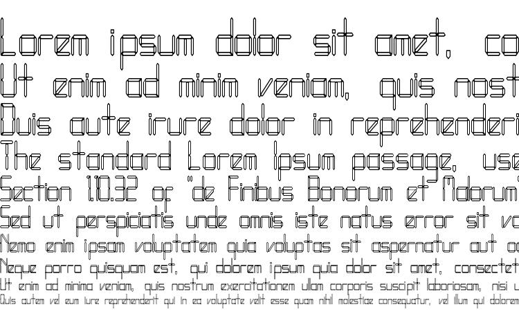 specimens LEDFontHC font, sample LEDFontHC font, an example of writing LEDFontHC font, review LEDFontHC font, preview LEDFontHC font, LEDFontHC font