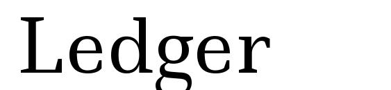 Ledger font, free Ledger font, preview Ledger font